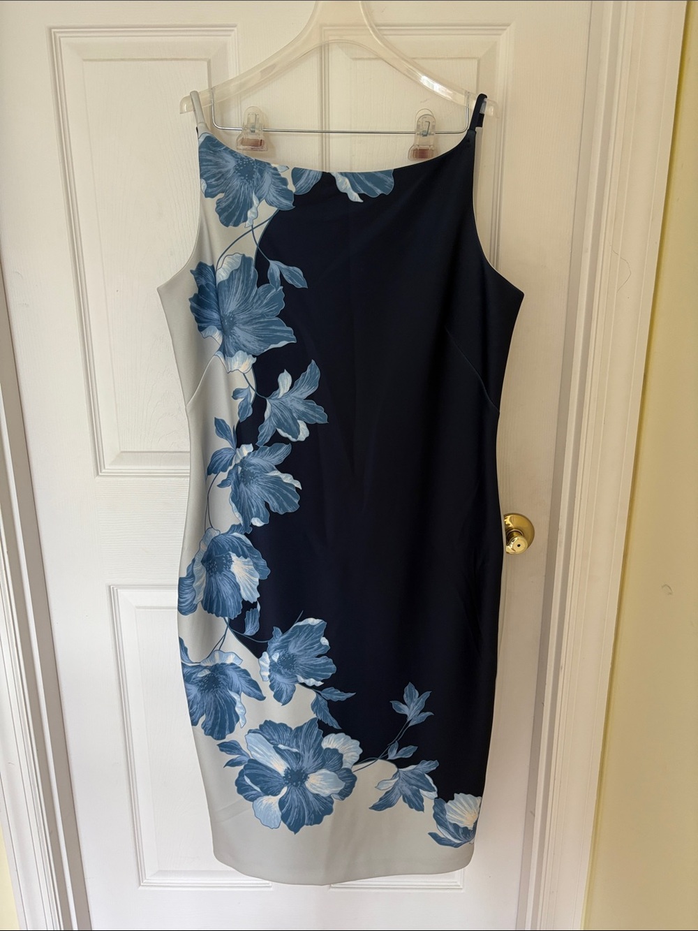 Navy floral dress